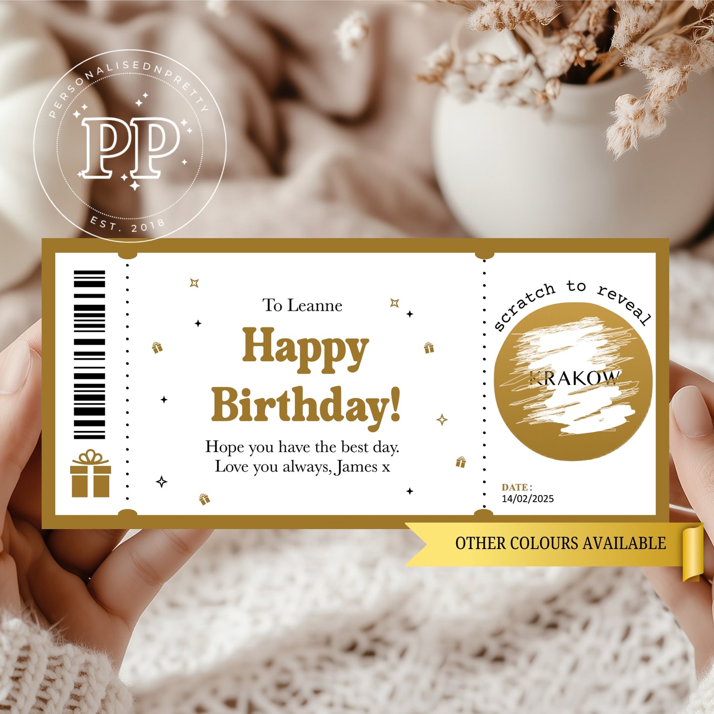 Birthday Reveal Card