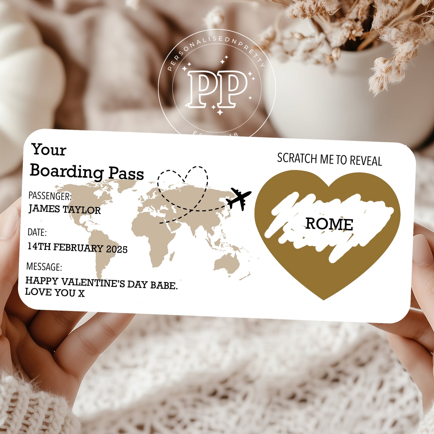 Personalised Boarding Pass