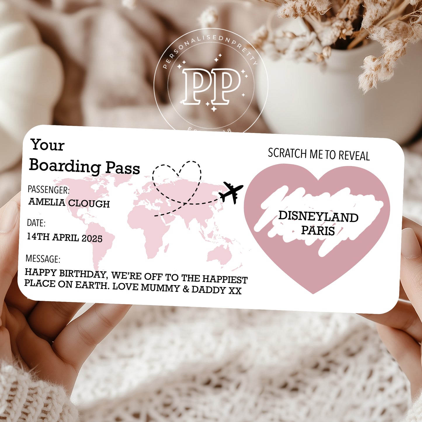 Personalised Boarding Pass