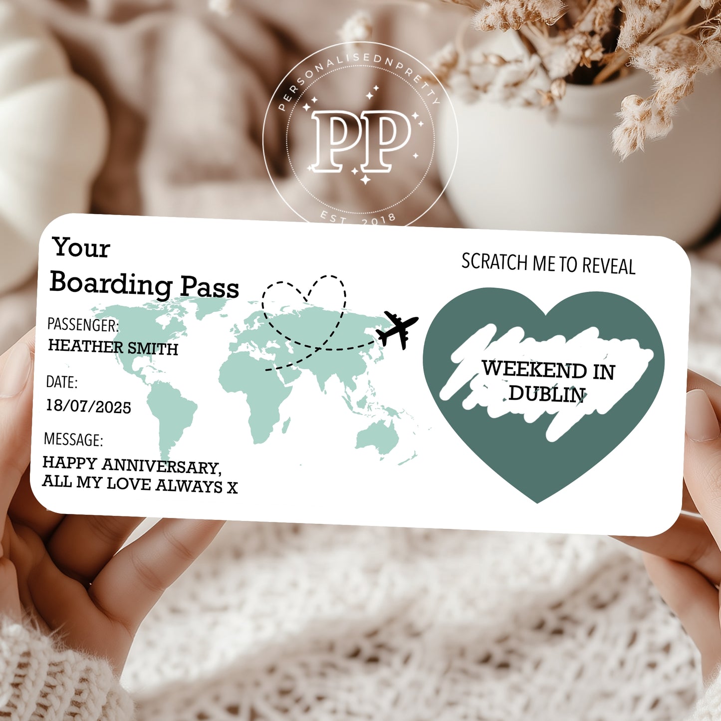 Personalised Boarding Pass