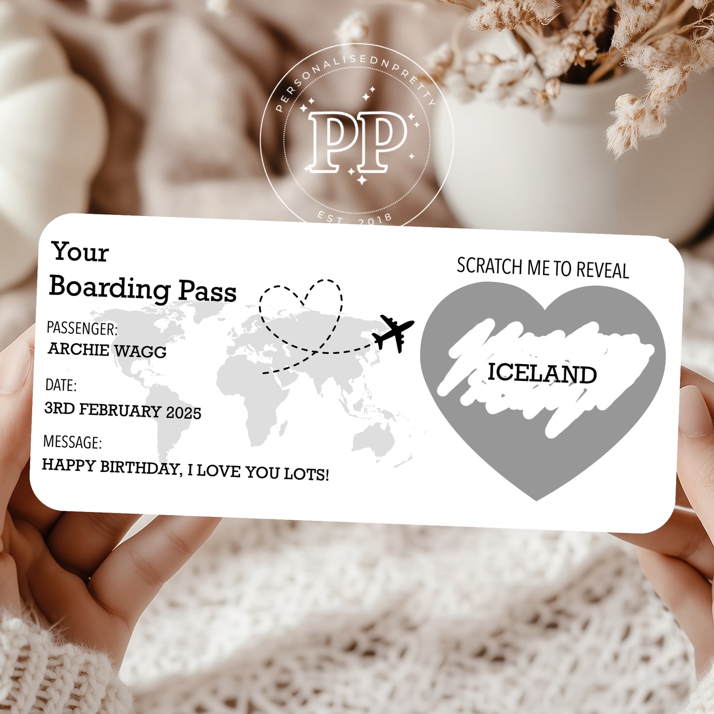 Personalised Boarding Pass
