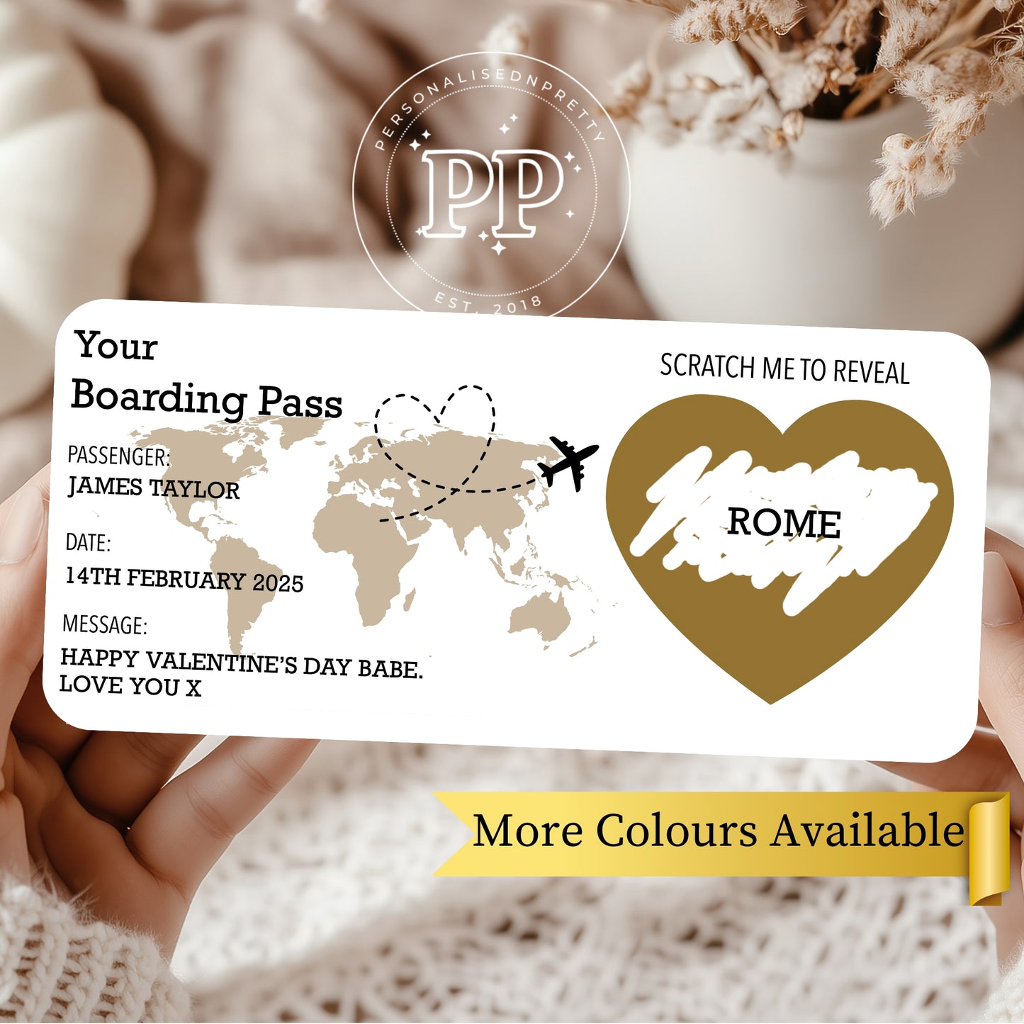 Personalised Boarding Pass