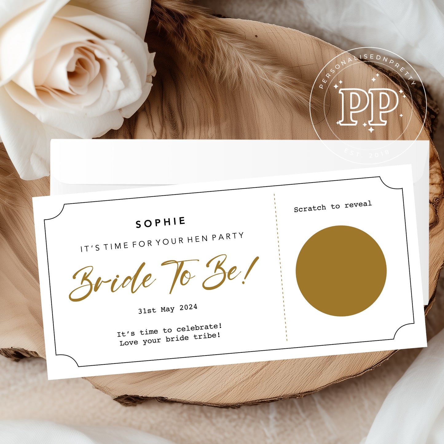 Personalised Surprise Hen Do Ticket