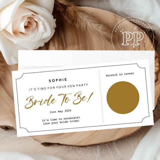 Personalised Surprise Hen Do Ticket