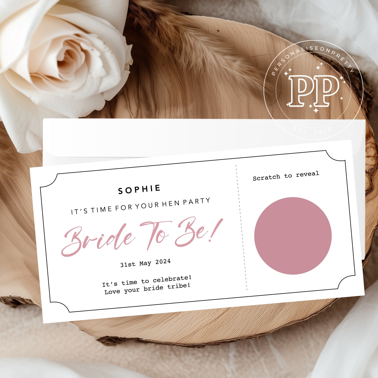 Personalised Surprise Hen Do Ticket