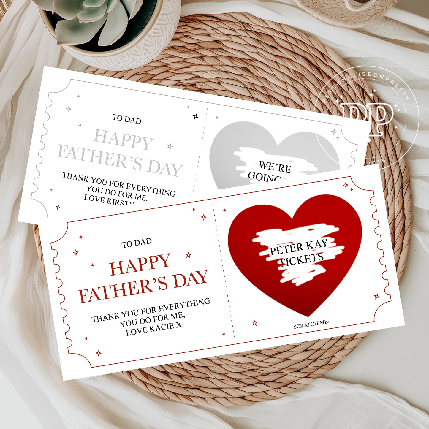 Personalised Father's Dy Scratch Reveal Card