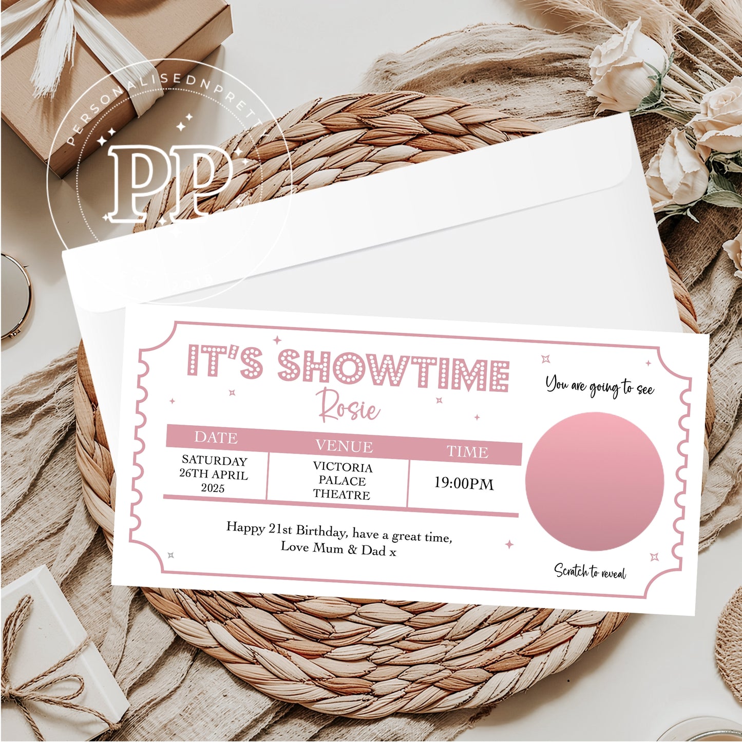 Personalised Theatre Ticket