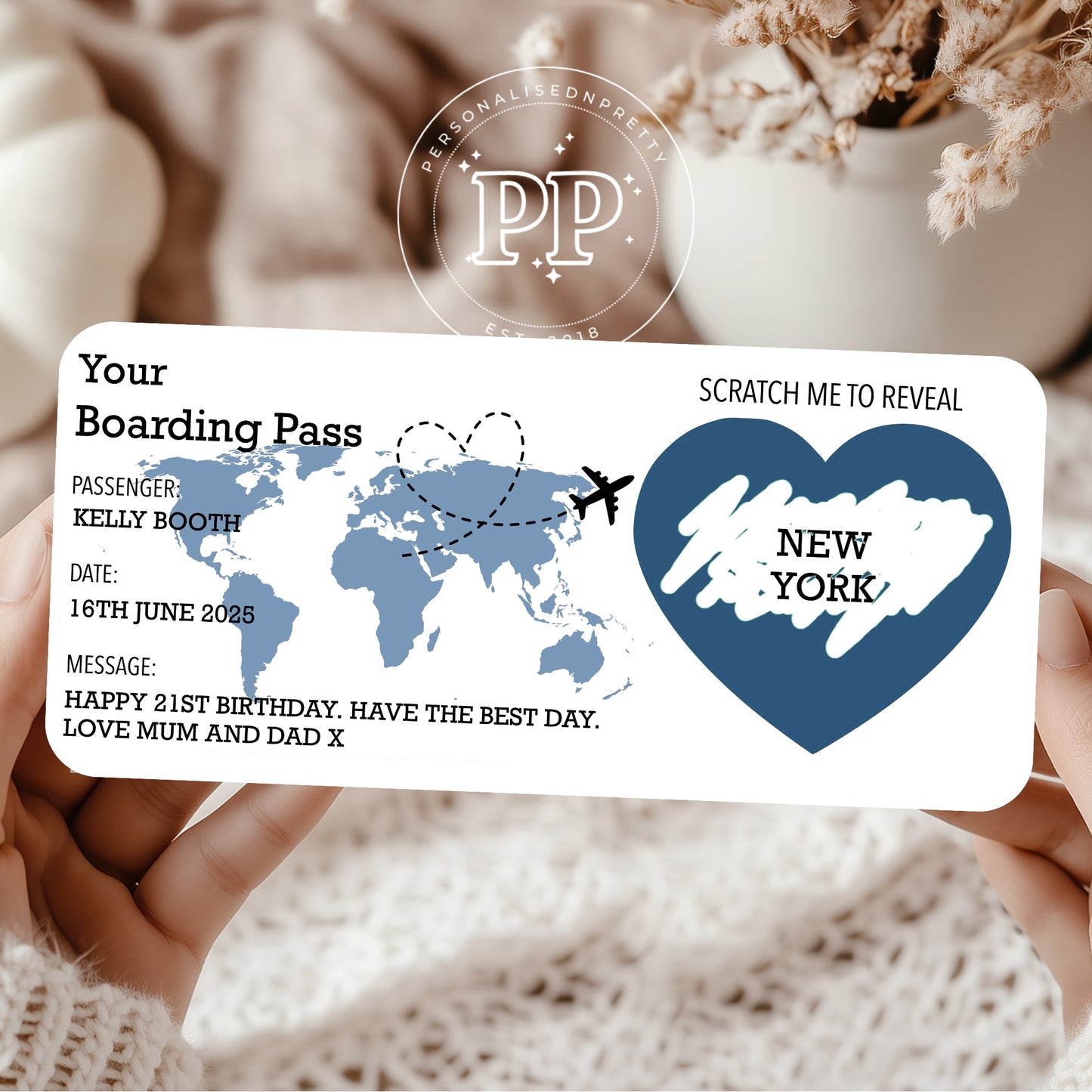 Personalised Boarding Pass